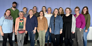 Gruppenbild mit Teilnehmerinnen und Teilnehmern des Arbeitstreffens UK